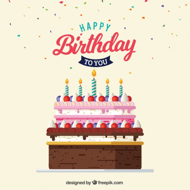 Birthday Cake Vector Free at Vectorified.com | Collection of Birthday ...