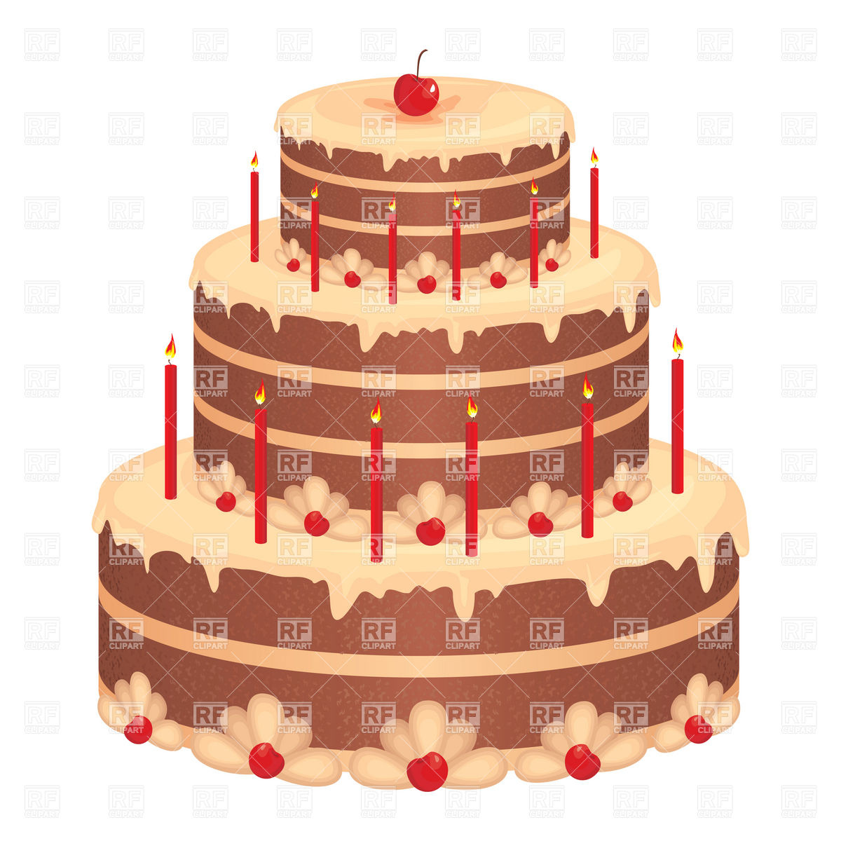 1200x1200 Big Birthday Cake Vector Image Of Food And Beverages Selenamay
