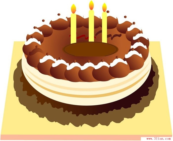 600x490 Vector Birthday Cake Vector Free Vector In Adobe Illustrator