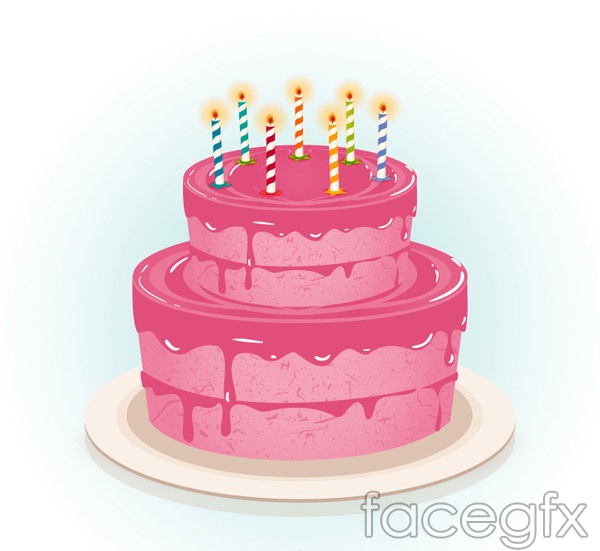 Pink Birthday Cake Vector Over Millions Vectors, Stock Photos 600x551 Pink Birthday Cake Vector Over Millions Vectors, Stock Photos