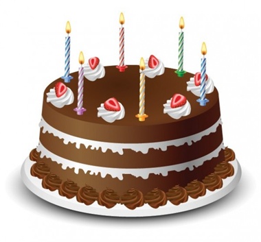 Tasty Birthday Cake Vector Illustration 380x353 Tasty Birthday Cake Vector Illustration