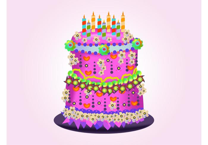 Birthday Cake Vector Stock Images 700x490 Birthday Cake Vector Stock Images