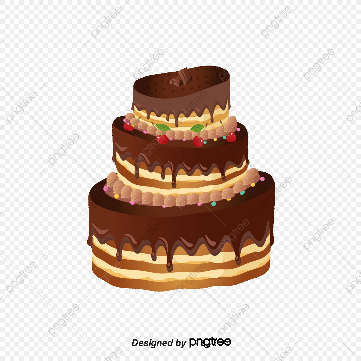 1200x1200 Chocolate Birthday Cake Vector Material, Chocolate Vector