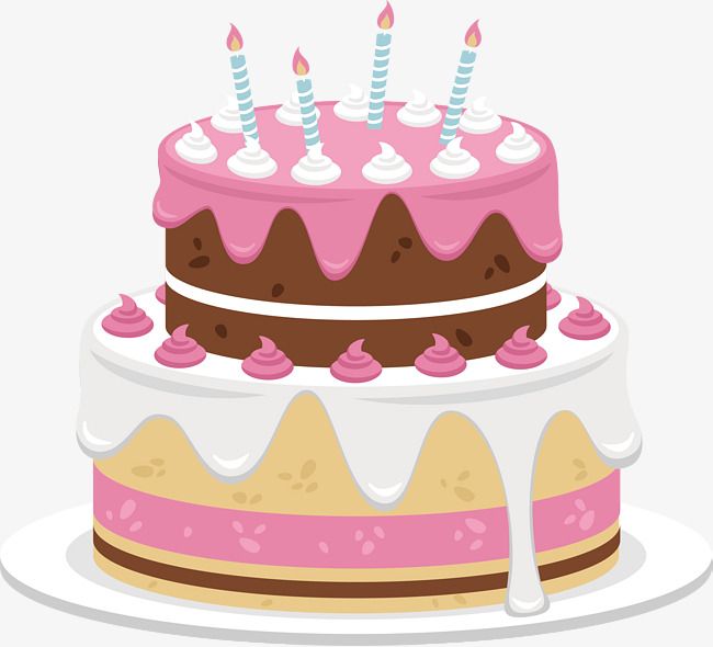 650x590 Sweet Chocolate Birthday Cake, Cake Clipart, Vector Png, Pink Cake