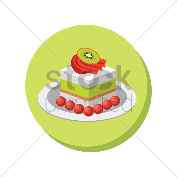 600x600 Free Birthday Cake Vector Image