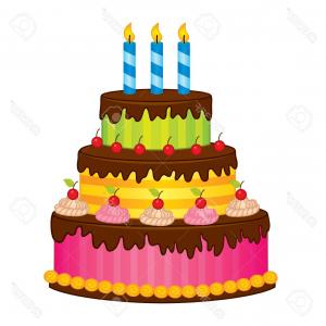 300x300 Photostock Vector Vector Birthday Cake With Candles Vector Cake