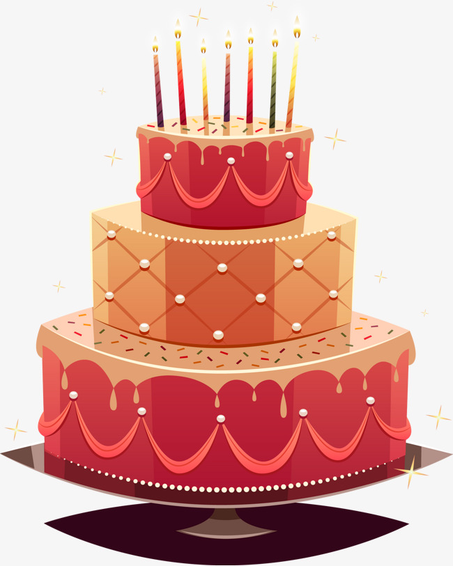 650x813 Birthday Cake Vector Image, Birthday Vec