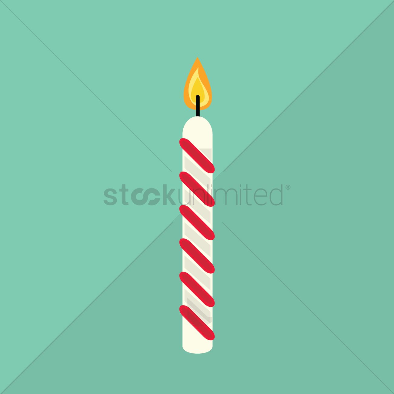 Birthday Candle Vector Image 1300x1300 Birthday Candle Vector Image
