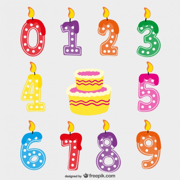 Birthday Candles Vector Free Download 626x626 Birthday Candles Vector Free Download