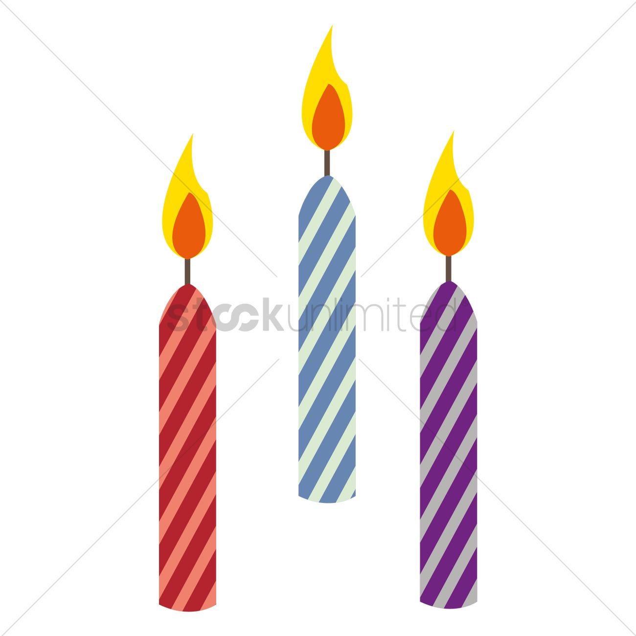 Birthday Candles Vector Image 1300x1300 Birthday Candles Vector Image