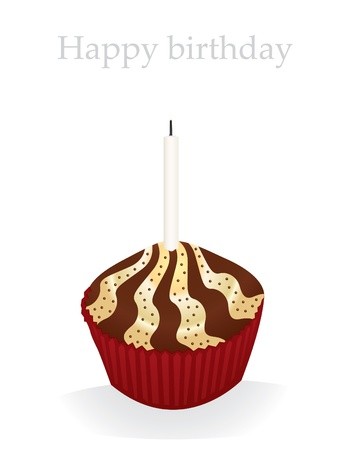 345x450 Birthday Cupcake Vector Royalty Free Vector Graphics