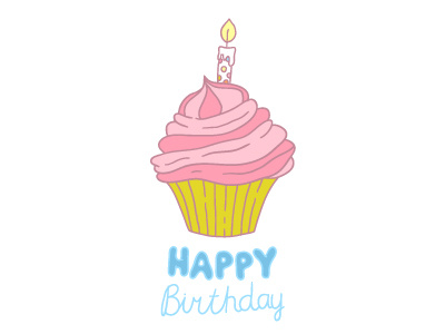 400x300 Free Birthday Cupcake Vector