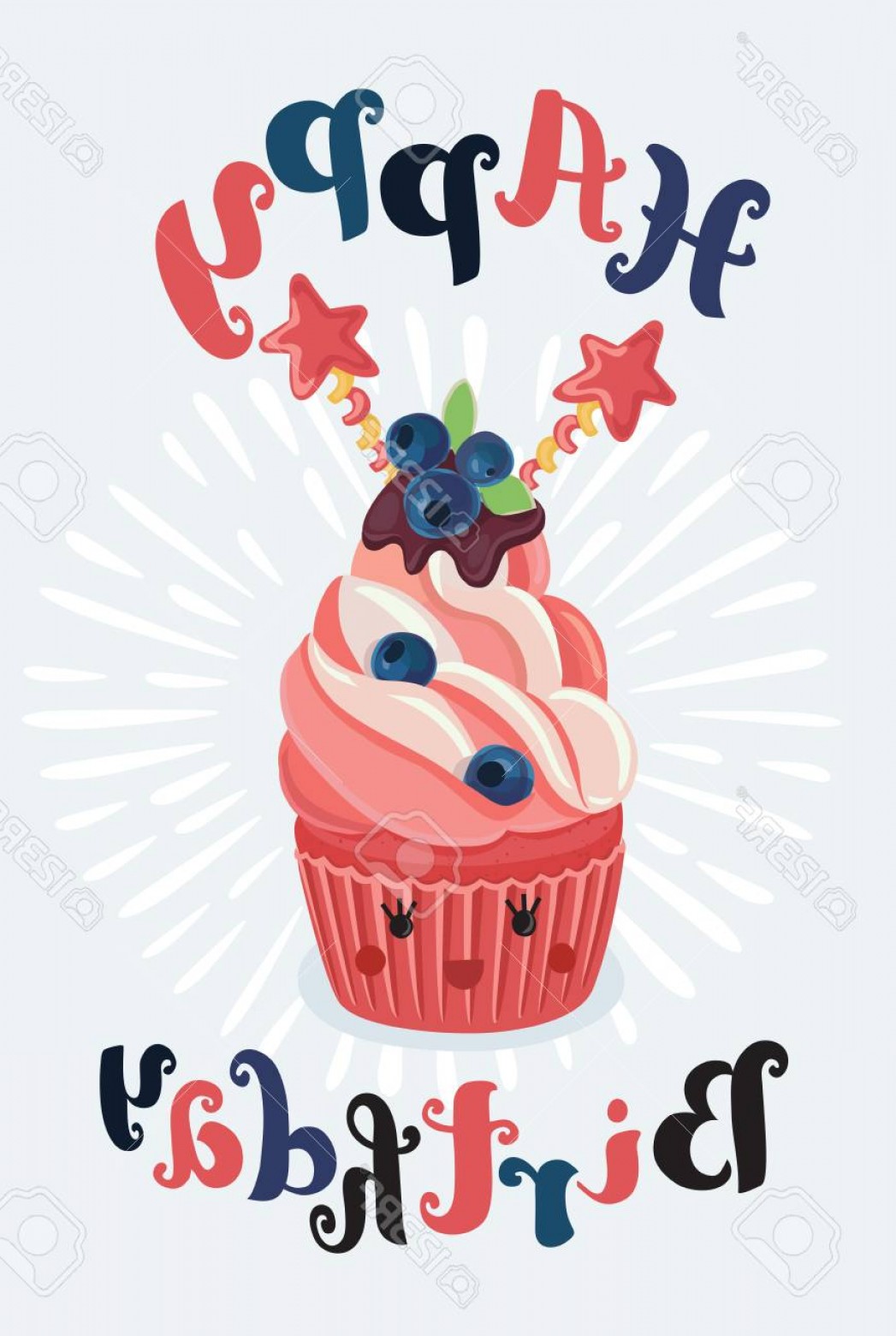 1047x1560 Birthday Cupcake Vector Hoodamath