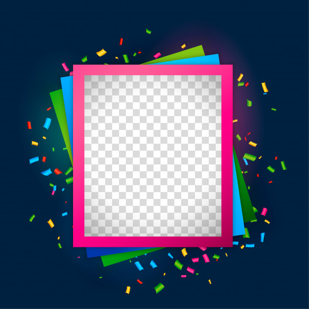 626x626 Empty Picture Frame For Birthday Celebration Vector Free Download