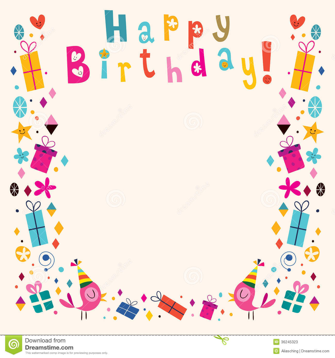 1300x1390 Happy Birthday Frame Clipart