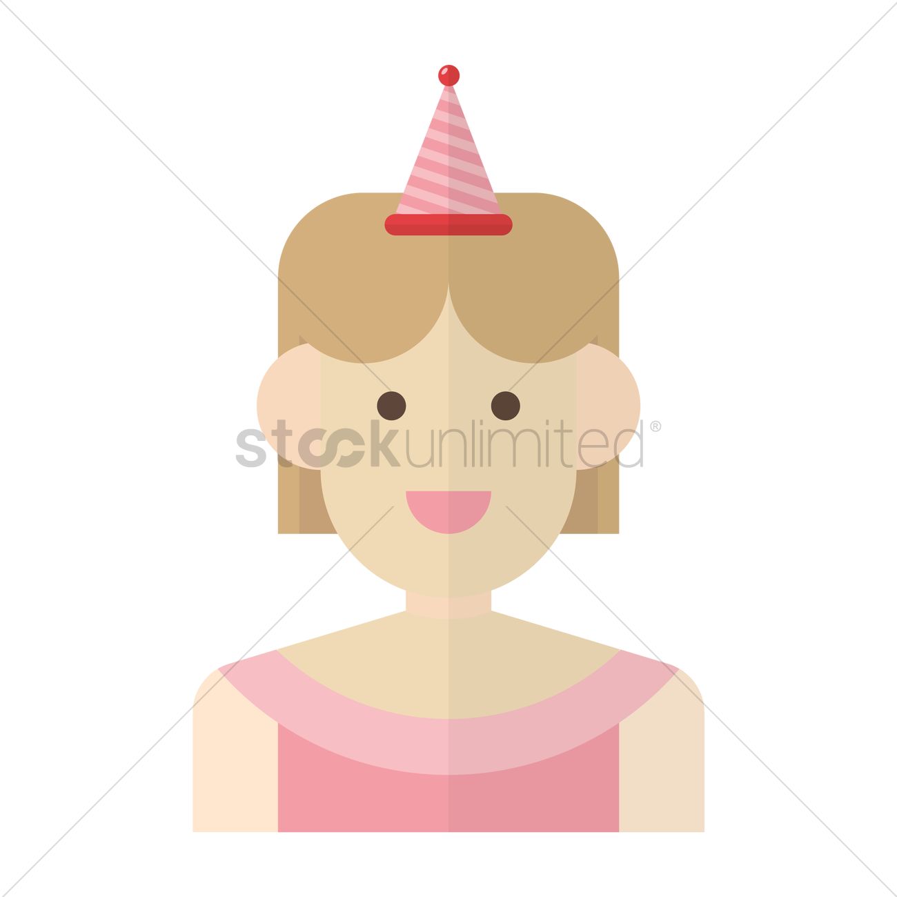 1300x1300 Birthday Girl Vector Image
