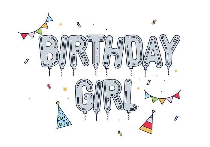 700x490 Free Birthday Girl Vector