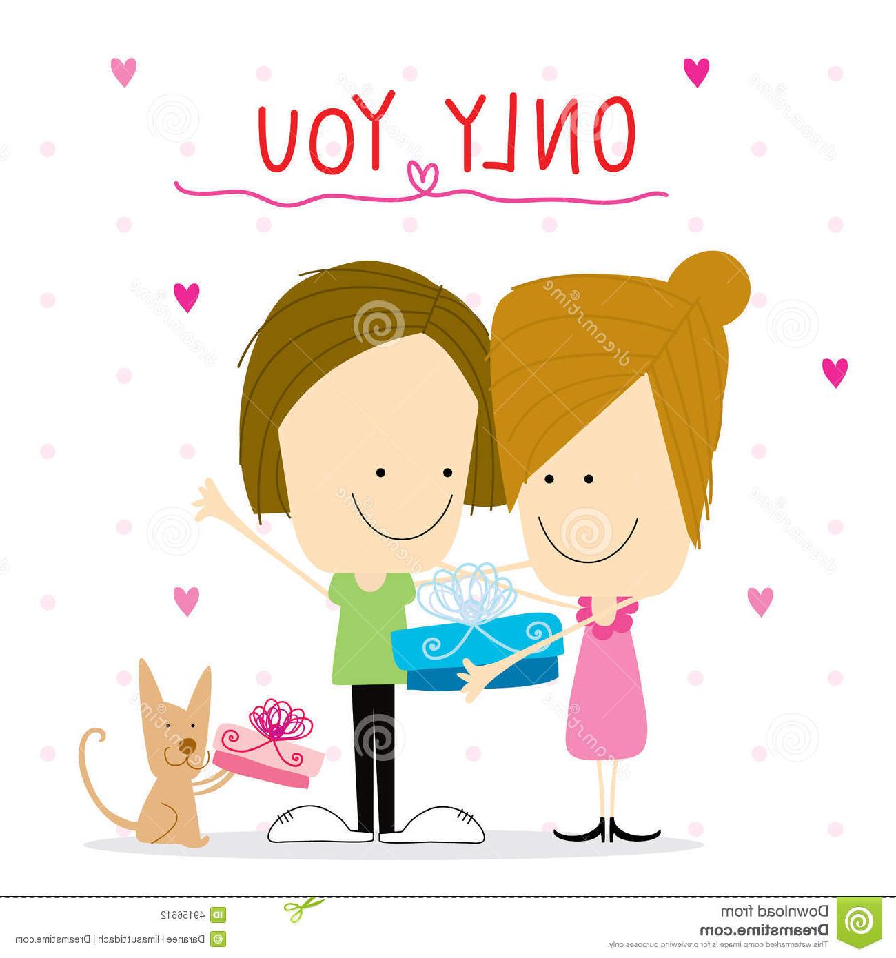 1300x1390 Unique Happy Birthday Images For Him With Girls Vector Image