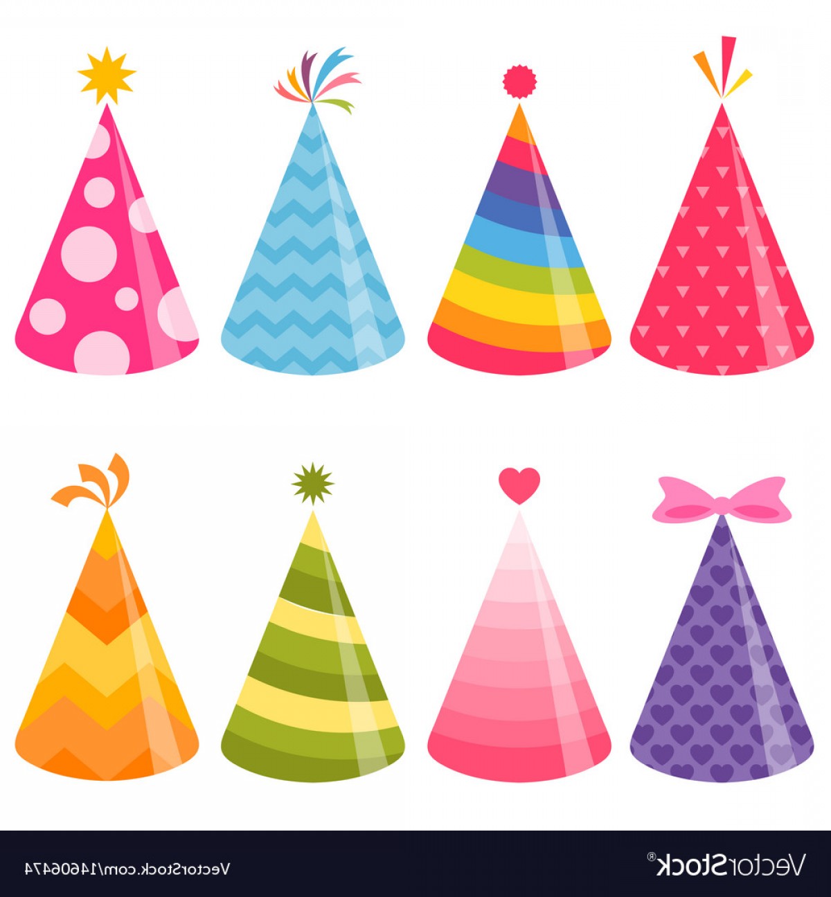 1200x1296 Birthday Party Hats Set Vector Soidergi