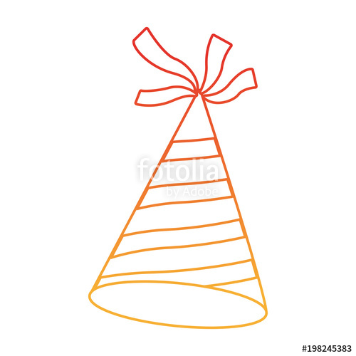 500x500 Happy Birthday Hat Vector Illustration Graphic Design Stock Image