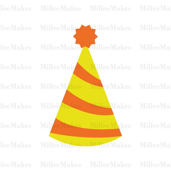 570x570 Party Hat Vector Birthday Clipart Htv Vinyl Etsy