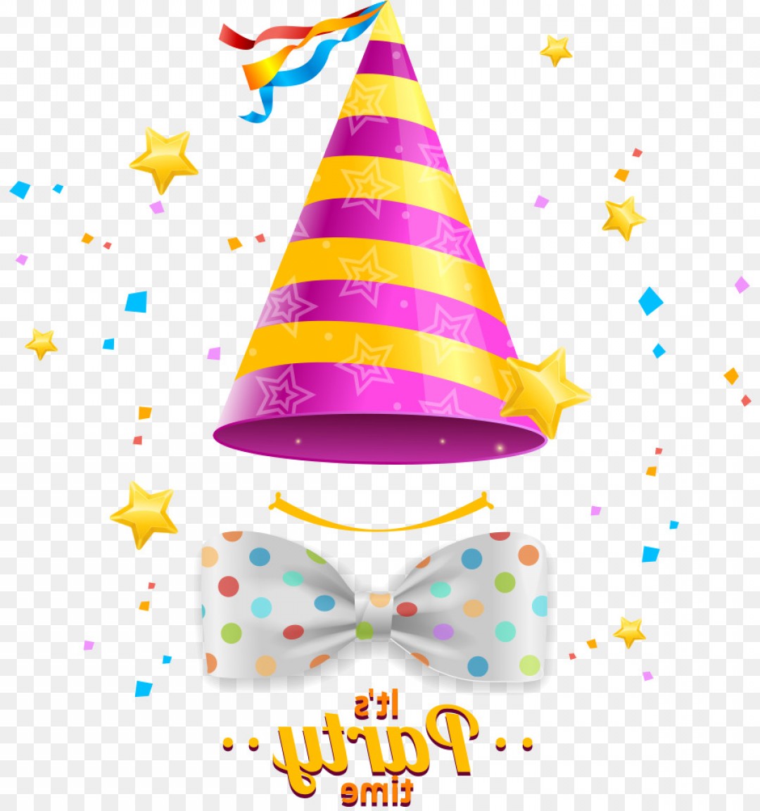 Birthday Hat Vector at Vectorified.com | Collection of Birthday Hat ...