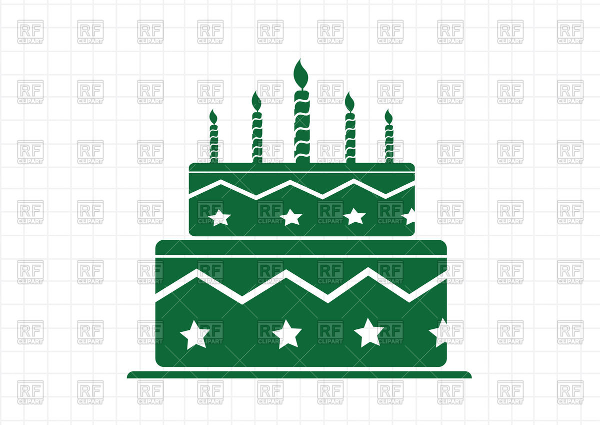 Birthday Cake Green Icon Vector Image Of Food And Beverages 1200x849 Birthday Cake Green Icon Vector Image Of Food And Beverages