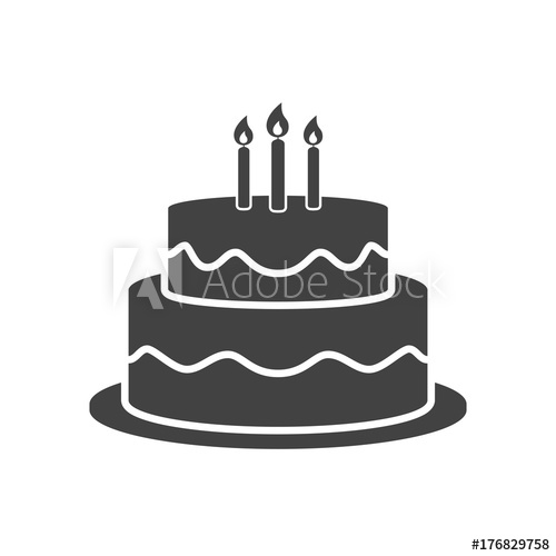 Birthday Cake Icon Vector 500x500 Birthday Cake Icon Vector