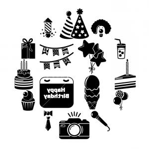 Happy Birthday Icons Set Simple Illustration Of Happy Birthday 300x300 Happy Birthday Icons Set Simple Illustration Of Happy Birthday