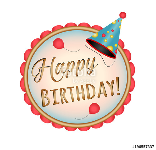Happy Birthday Icon Vector Stock Image And Royalty Free Vector 500x480 Happy Birthday Icon Vector Stock Image And Royalty Free Vector