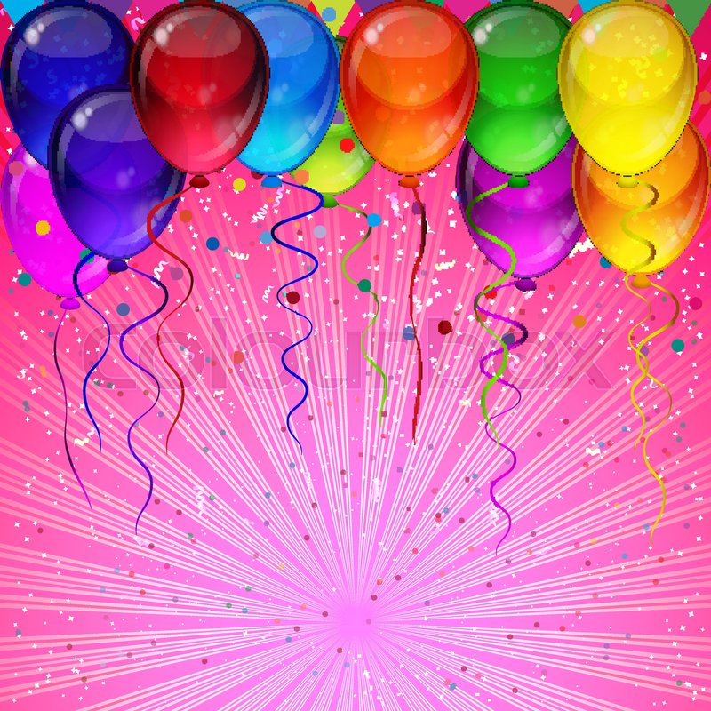800x800 Birthday Party Vector Background