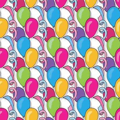 Vector Birthday Seamless Pattern With Colorful Background 416x416 Vector Birthday Seamless Pattern With Colorful Background