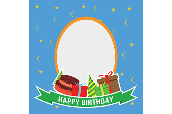 580x386 Happy Birthday Vector Invitation Graphic