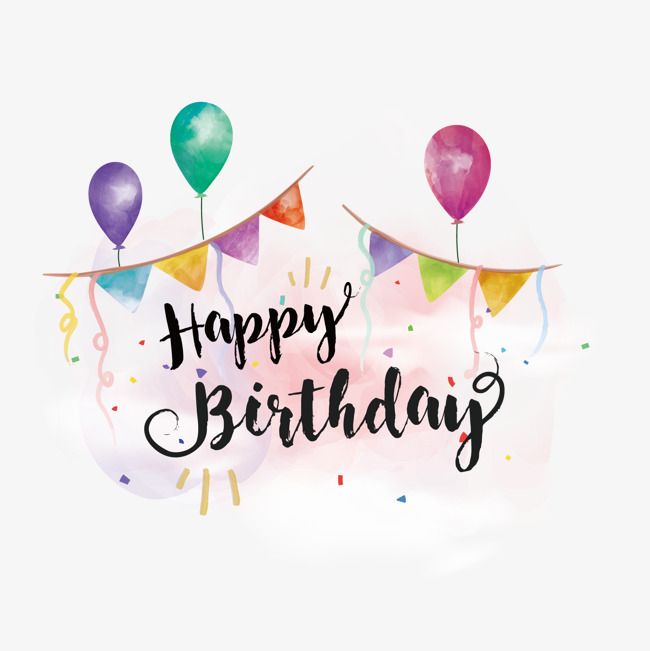 650x651 Vector Birthday Band And Balloon, Birthday Vector, Balloon Vector