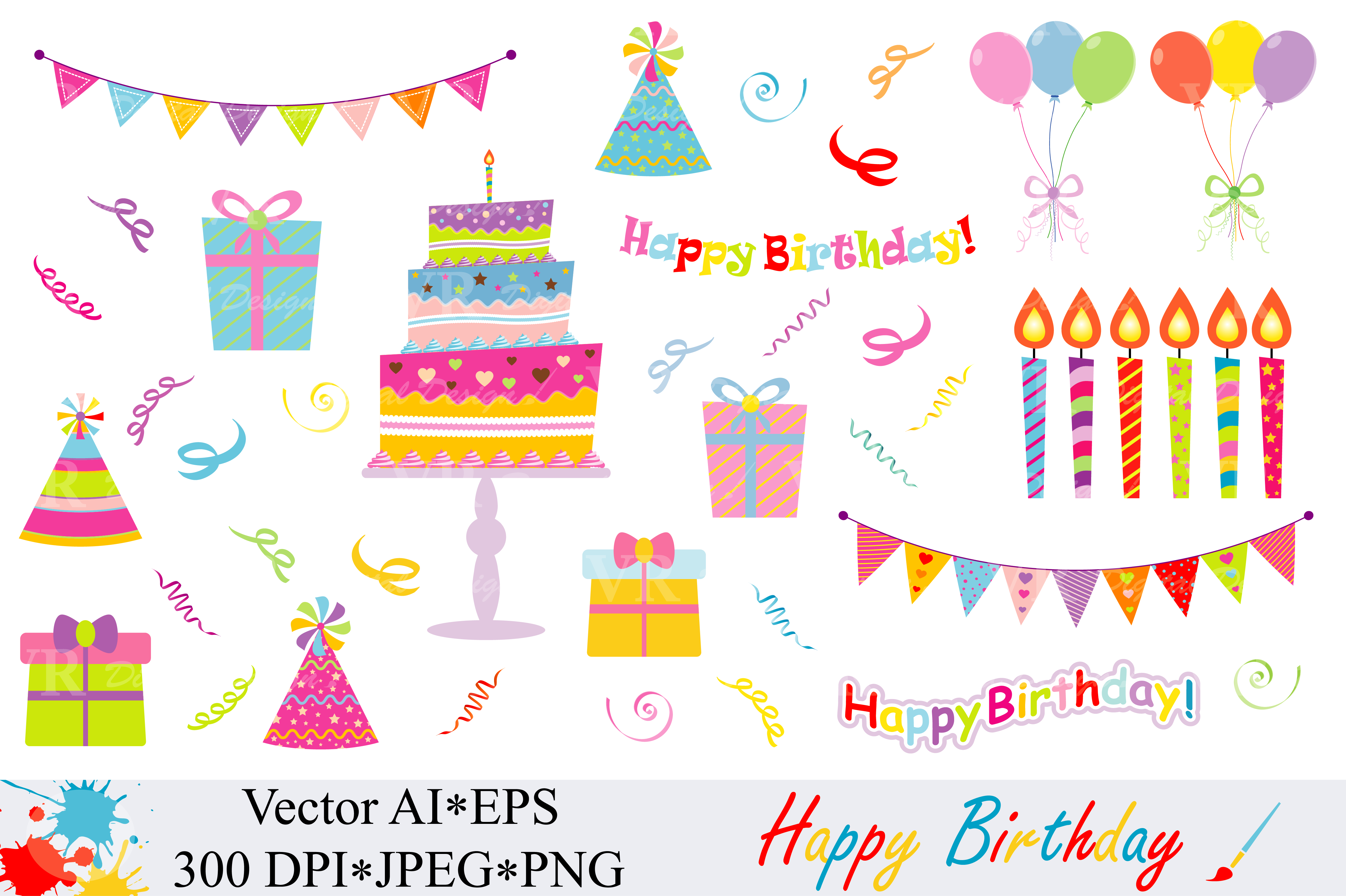 Birthday Vector Art at Vectorified.com | Collection of Birthday Vector ...