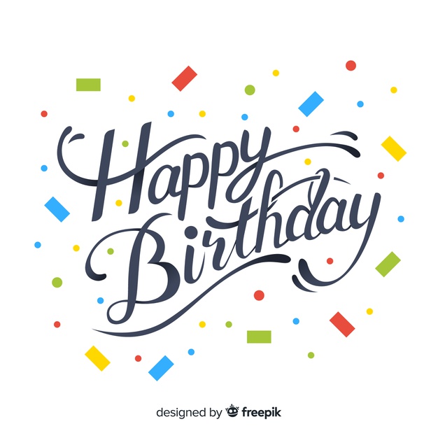 626x626 Lettering Birthday Vector Free Download