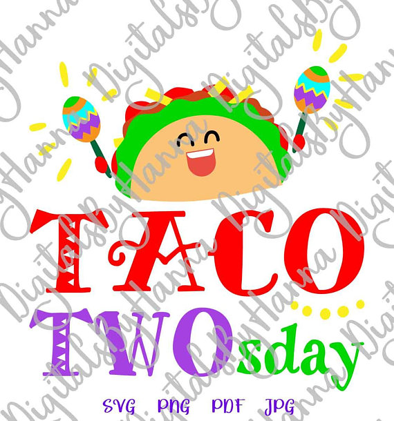 570x610 Taco Twosday For Cricut Taco Birthday Invitation