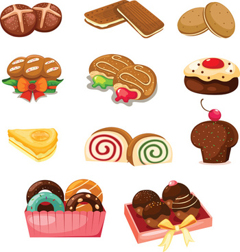 350x368 Biscuit Free Vector Download