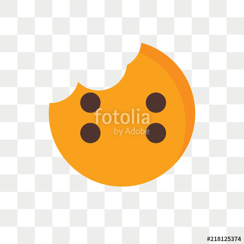 500x500 Biscuit Vector Icon Isolated On Transparent Background, Biscuit