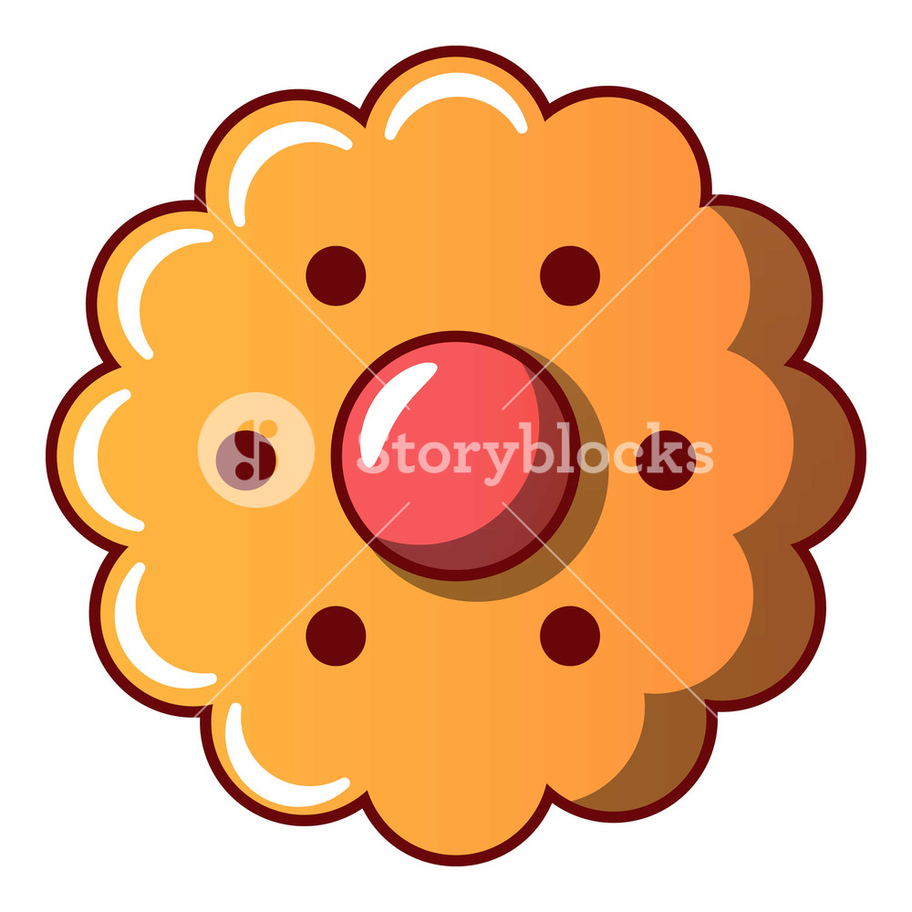 1000x1000 Flower Biscuit Icon Cartoon Illustration Of Flower Biscuit Vector