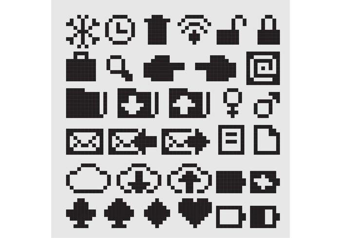 Black Bit Vector Icons 700x490 Black Bit Vector Icons