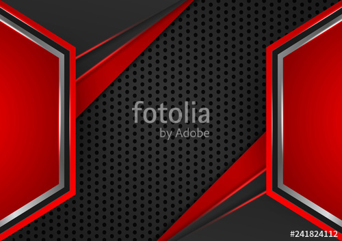 500x353 Geometric Red And Black Color Abstract Background Vector