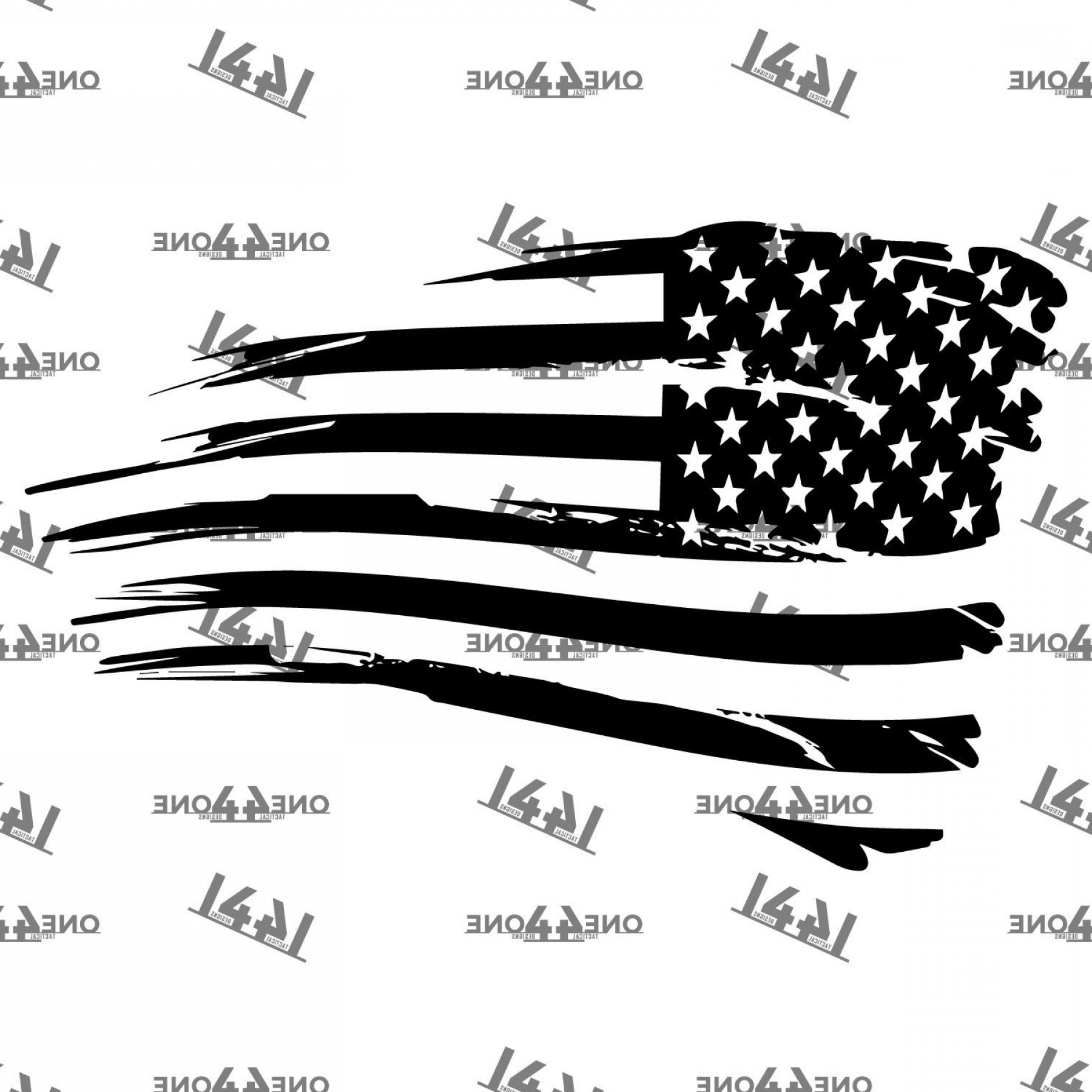 1800x1800 Military American Flag Vector Black Cultracing