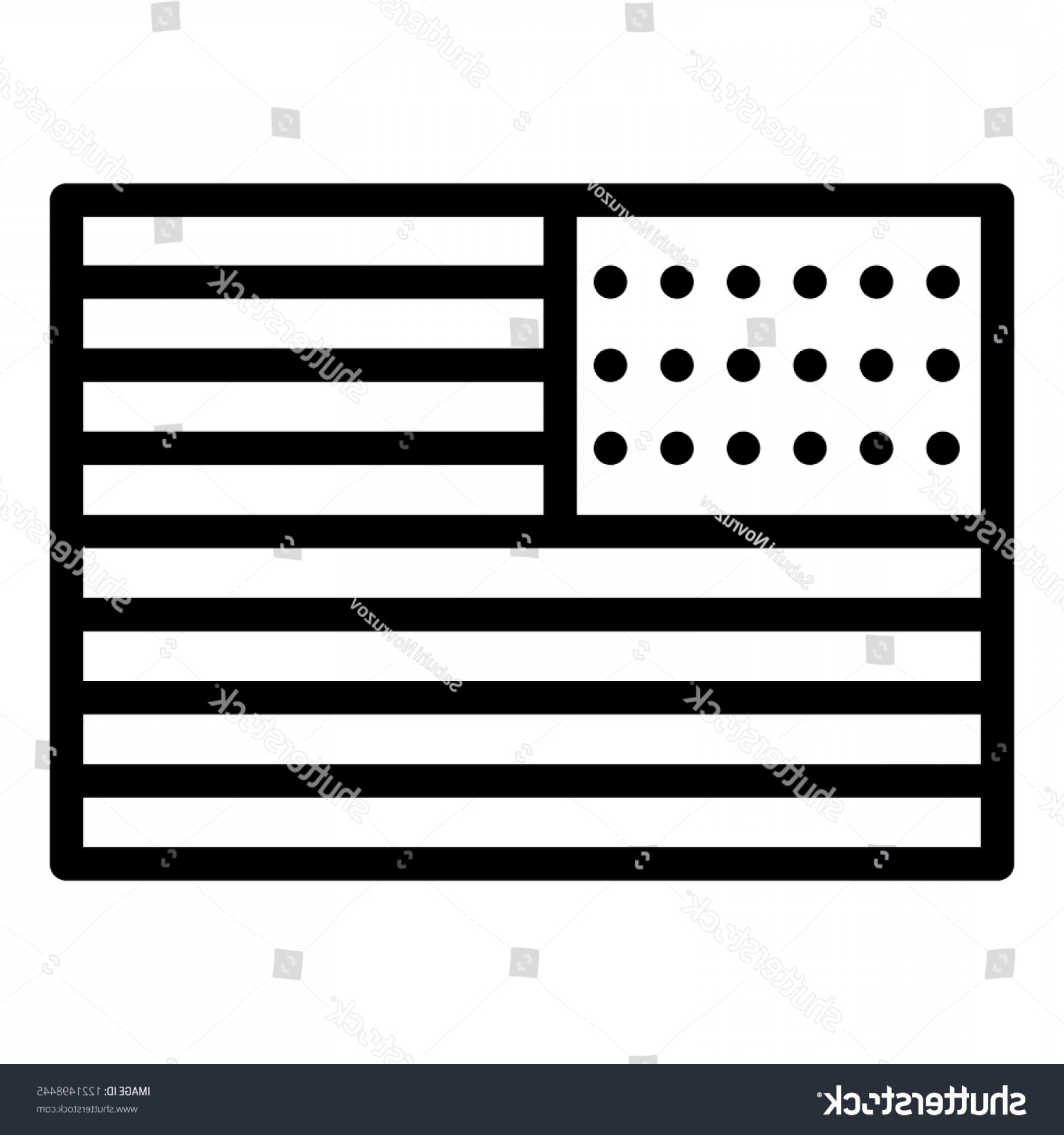 Black American Flag Vector at Vectorified.com | Collection of Black