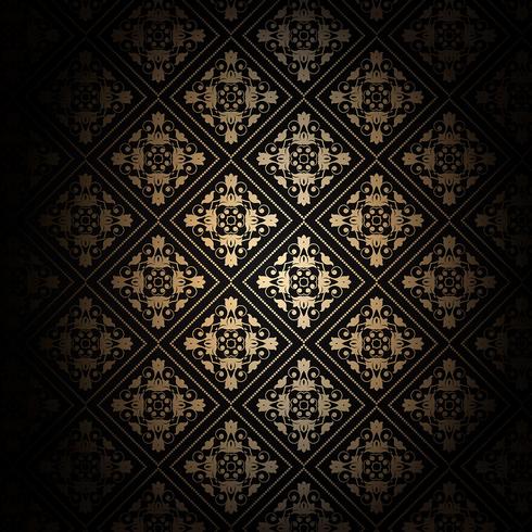 490x490 Decorative Black And Gold Background