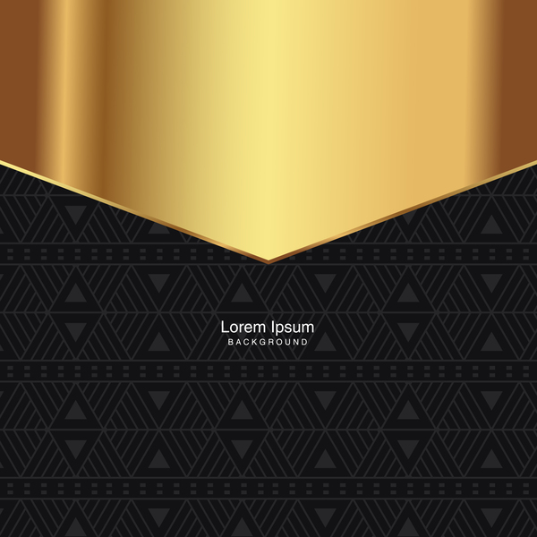 600x600 Black Seamless Pattern With Gold Background Vector Free Download