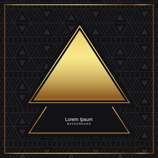 600x600 Black Seamless Pattern With Gold Background Vector Free Download