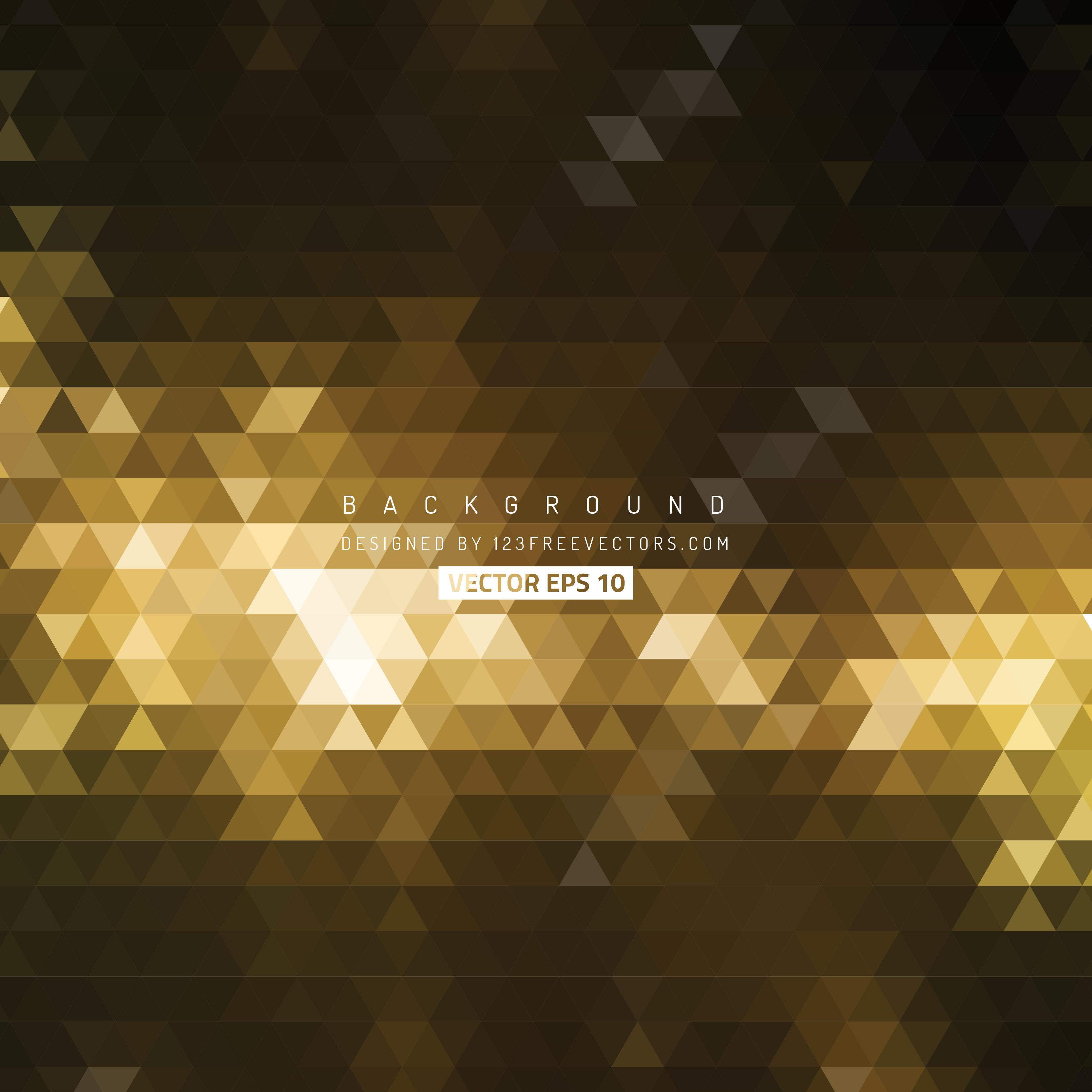 3333x3333 Black Gold Triangle Shape Background Vector