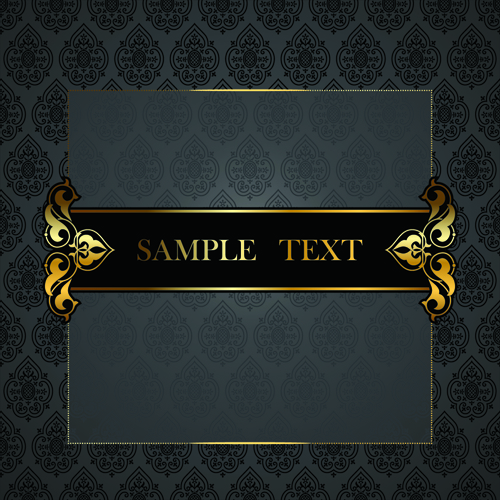 500x500 Black Golden Ornate Backgrounds Vector For Free Download Free