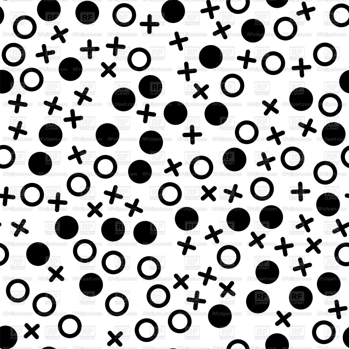 1200x1200 Abstract Random Black White Circle Pattern Vector Image